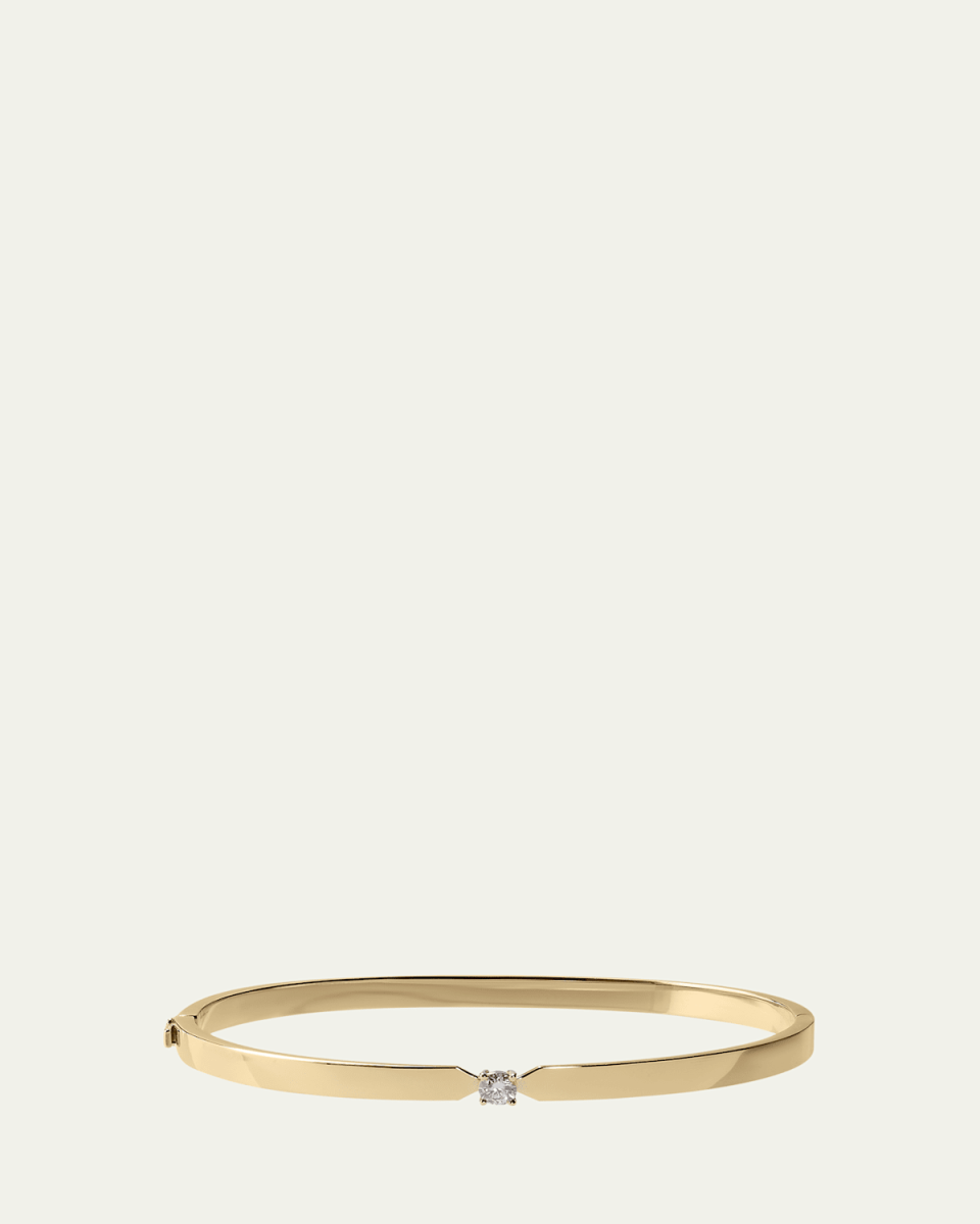 14k Vanity Solo Faux Tension Diamond Bangle